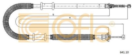 LINKA - HAMULEC RECZNY COF 641.10 COFLE 9264110