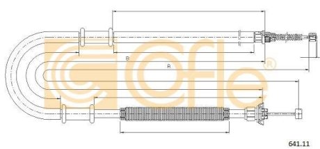 LINKA - HAMULEC RECZNY COF 641.11 COFLE 9264111