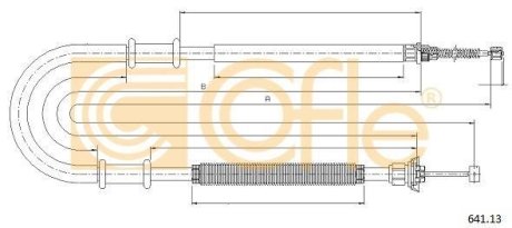 LINKA - HAMULEC RECZNY COF 641.13 COFLE 9264113