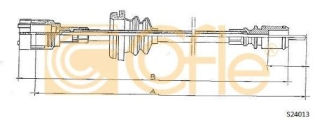 LINKA - TACHOMETR COF S24013 COFLE 92S24013