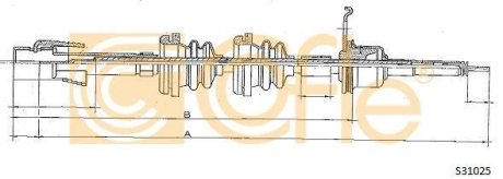 LINKA - TACHOMETR COF S31025 COFLE 92S31025