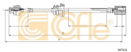 Трос спідометра Fiat Ducato 88- COFLE S07121