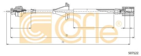 Тросик спідометра COFLE S07122 (фото 1)
