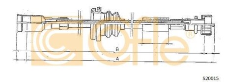 Тросик спідометра COFLE S20015
