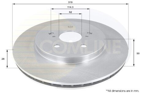 Тормозной диск COMLINE ADC01158V