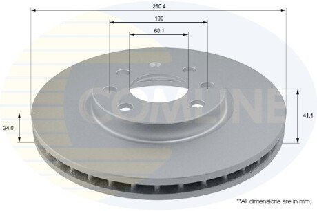 Тормозной диск COMLINE ADC1112V
