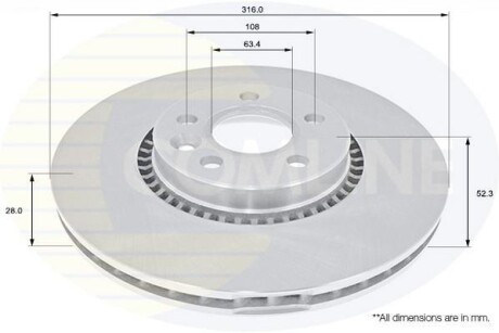 Тормозной диск COMLINE ADC1251V