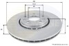 Тормозной диск COMLINE ADC1582V (фото 1)