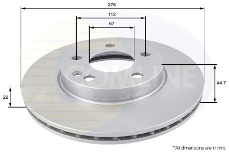 Тормозной диск COMLINE ADC1642V