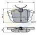 Комплект тормозных колодок, дисковый механизм COMLINE CBP01012 (фото 1)