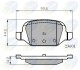 Комплект тормозных колодок, дисковый механизм COMLINE CBP01026 (фото 1)