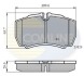 Комплект тормозных колодок, дисковый механизм COMLINE CBP01034 (фото 1)