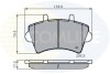 Комплект тормозных колодок, дисковый механизм COMLINE CBP01035 (фото 1)