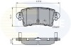 Комплект тормозных колодок, дисковый механизм COMLINE CBP01036 (фото 1)