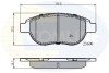 Комплект тормозных колодок, дисковый механизм COMLINE CBP01038 (фото 1)