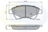 Комплект тормозных колодок, дисковый механизм COMLINE CBP01160 (фото 1)