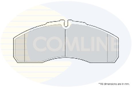 Комплект тормозных колодок, дисковый механизм COMLINE CBP01173