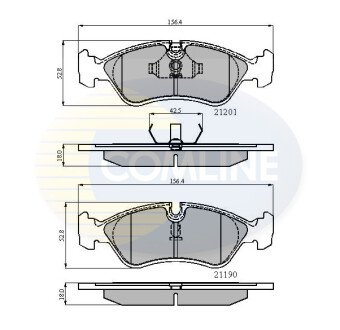 Комплект тормозных колодок, дисковый механизм COMLINE CBP0150