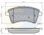 Комплект тормозных колодок, дисковый механизм COMLINE CBP01707 (фото 1)