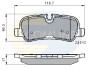 Комплект тормозных колодок, дисковый механизм COMLINE CBP02021 (фото 1)