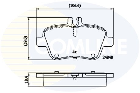 Автозапчасть COMLINE CBP02209