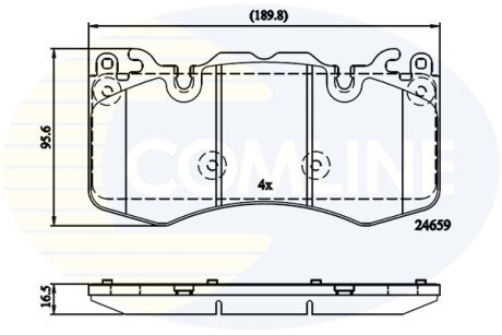 Автозапчасть COMLINE CBP02211