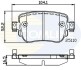 Комплект тормозных колодок, дисковый механизм COMLINE CBP02220 (фото 1)