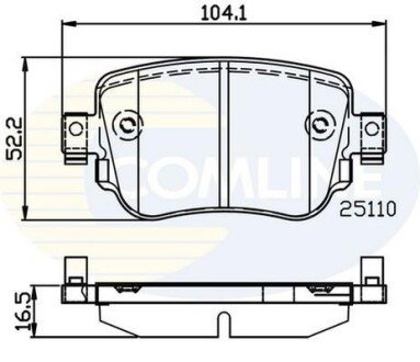 Комплект тормозных колодок, дисковый механизм COMLINE CBP02220