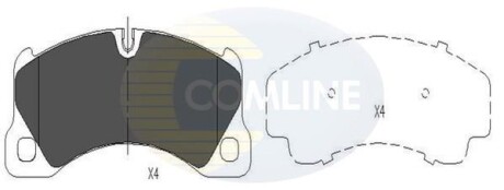Комплект тормозных колодок, дисковый механизм COMLINE CBP06039