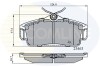 Комплект тормозных колодок, дисковый механизм COMLINE CBP0740 (фото 1)