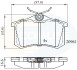 Комплект тормозных колодок, дисковый механизм COMLINE CBP0797 (фото 1)