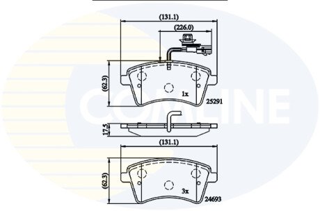 Автозапчасть COMLINE CBP11707