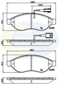 Фото автозапчасть COMLINE CBP12227 Автозапчасть COMLINE CBP12227