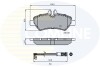 Комплект тормозных колодок, дисковый механизм COMLINE CBP21556 (фото 1)