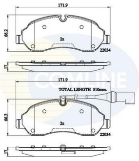 Автозапчасть COMLINE CBP22214