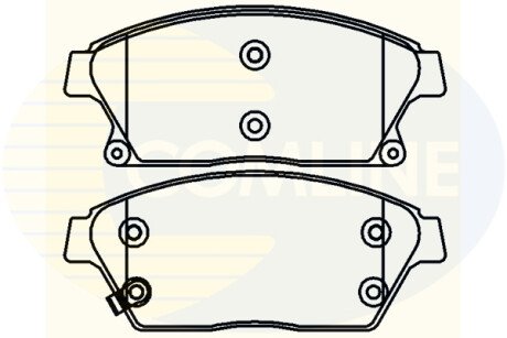 Комплект тормозных колодок, дисковый механизм COMLINE CBP32037