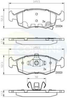 Комплект тормозных колодок, дисковый механизм COMLINE CBP32104