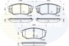 Комплект тормозных колодок, дисковый механизм COMLINE CBP32194 (фото 1)