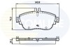 Комплект тормозных колодок, дисковый механизм COMLINE CBP32208 (фото 1)