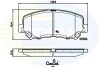 Комплект тормозных колодок, дисковый механизм COMLINE CBP32252 (фото 1)