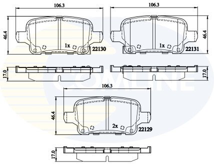 Автозапчасть COMLINE CBP32307
