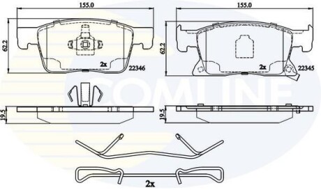 Автозапчасть COMLINE CBP32309