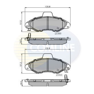 Комплект тормозных колодок, дисковый механизм COMLINE CBP3393