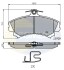 Комплект тормозных колодок, дисковый механизм COMLINE CBP3462 (фото 1)