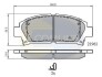 Комплект тормозных колодок, дисковый механизм COMLINE CBP3713 (фото 1)