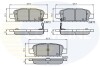 Комплект тормозных колодок, дисковый механизм COMLINE CBP3912 (фото 1)