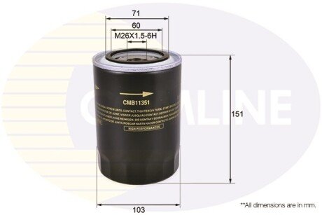 Масляный фильтр COMLINE CMB11351