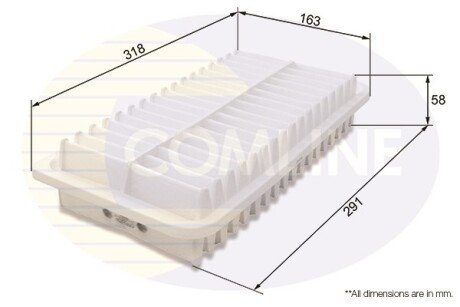 Воздушный фильтр COMLINE CTY12250