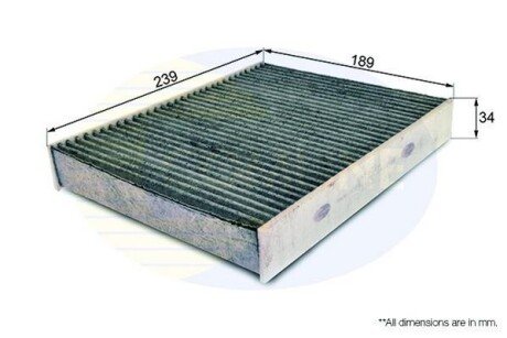 Фильтр, воздух во внутренном пространстве COMLINE EKF121A