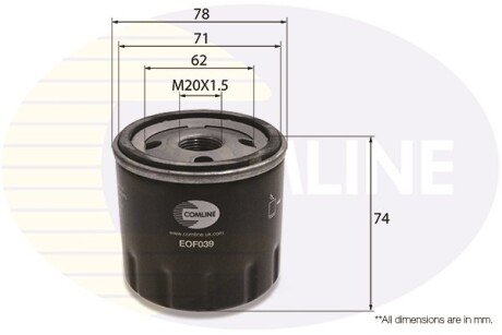 Масляный фильтр COMLINE EOF039